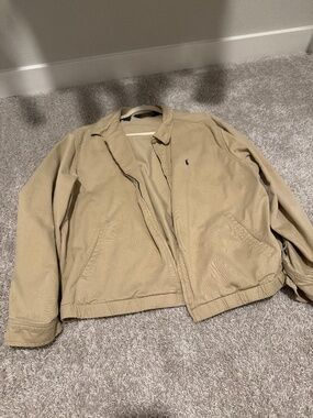 Polo Ralph Lauren Men’s XL Tan Zip Jacket Classic Lightweight Coat